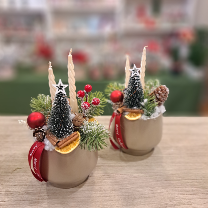 ARANJAMENT CRĂCIUN ”Christmas candle” 1