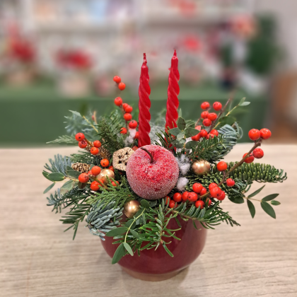 ARANJAMENT CRĂCIUN ”Christmas candle” 2