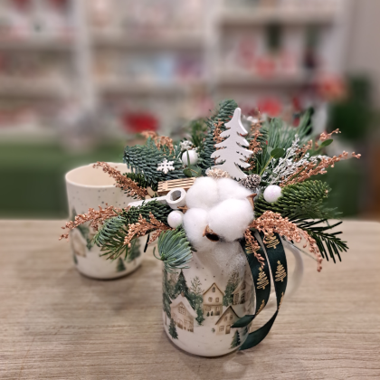 ARANJAMENT CRĂCIUN ”A cup of winter”